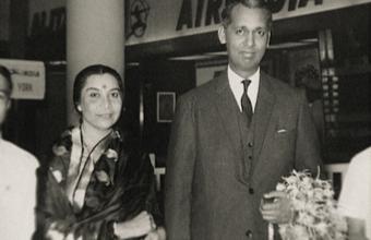 Shri Mataji with husband Sir C.P.