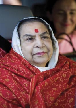 Shri Mataji traveling in the village of Daglio, Northern Italy, 2007