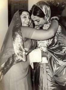 Shri Mataji with daughter Kalpana, upon her marriage